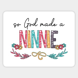 So God Made A Ninnie Happy Mother's Day Magnet